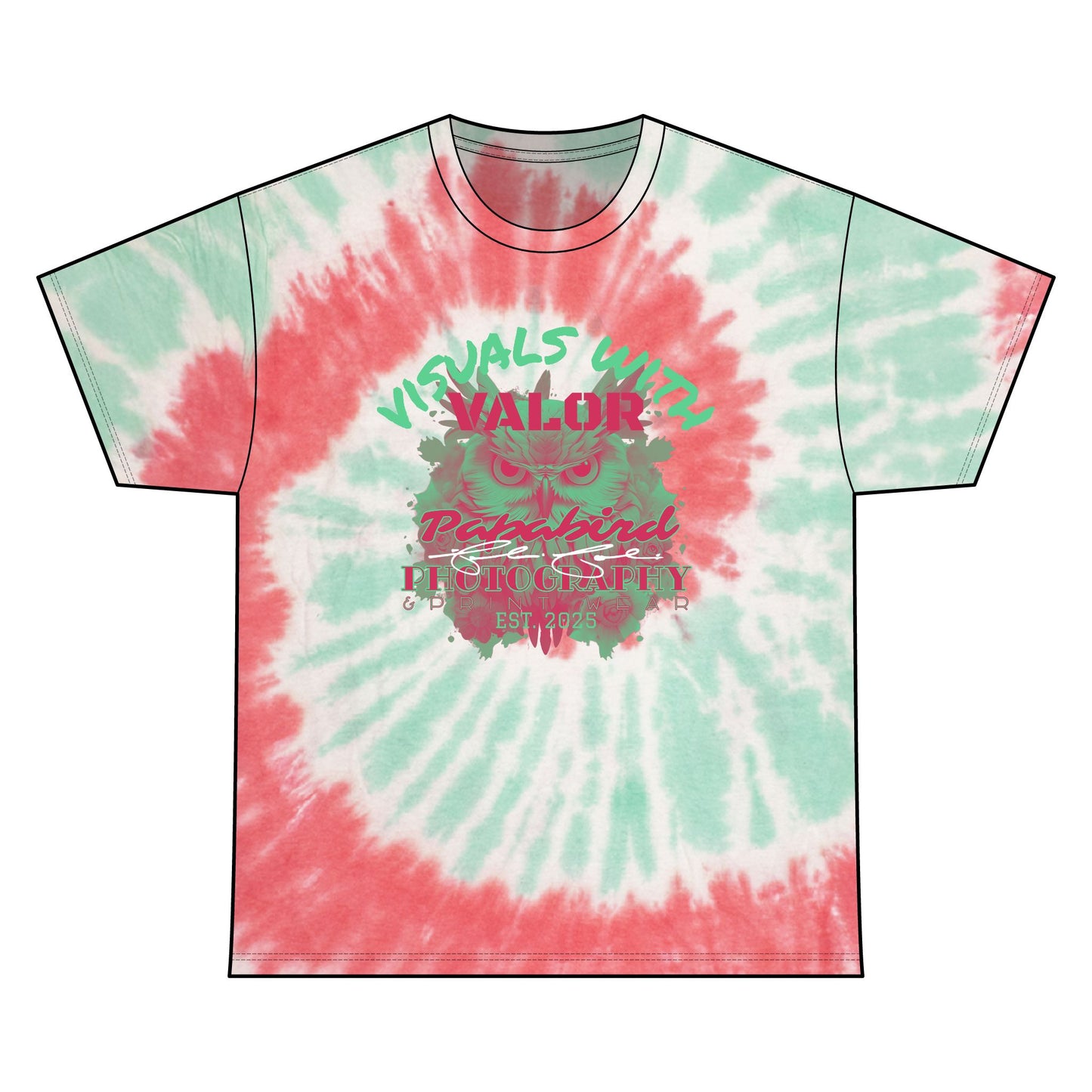 Papabird Photography "Your Town, Oklahoma" Tie Dye Graphic Tee