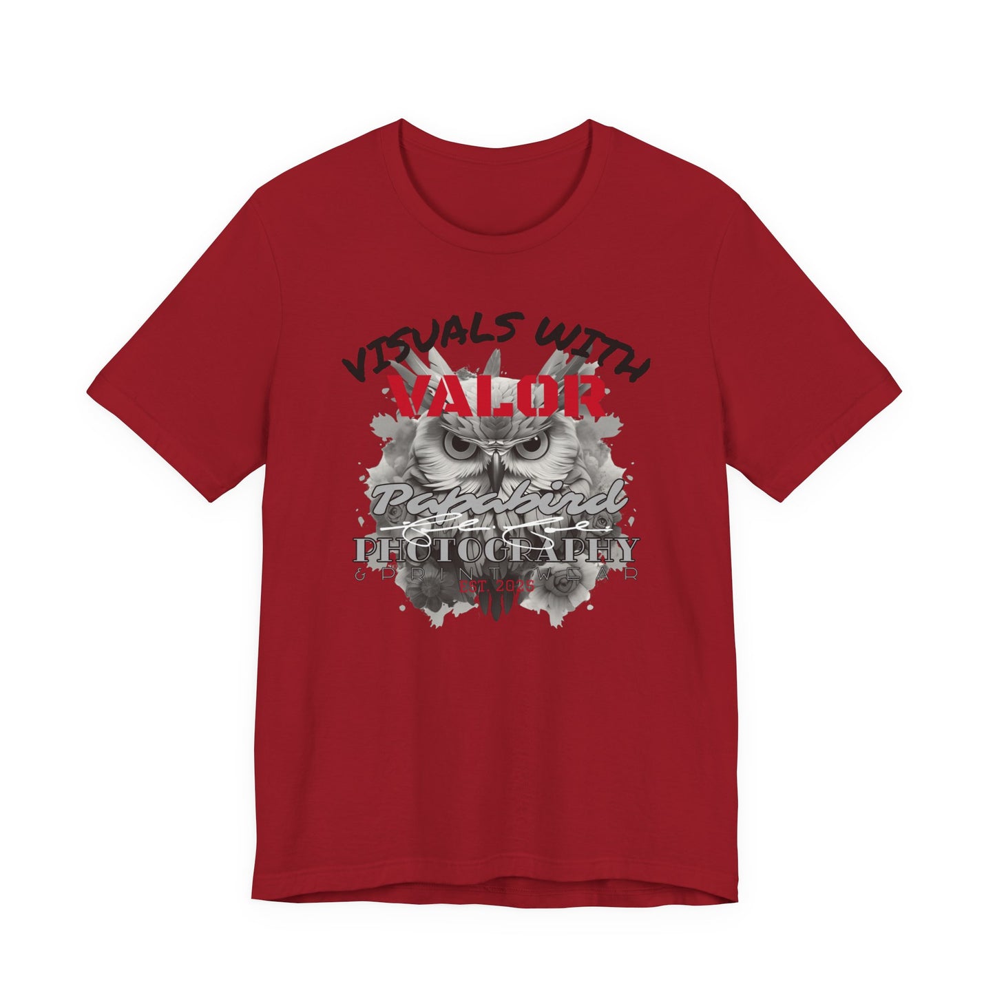 "Visuals with Valor" Graphic T-Shirt 1.1 "The Heart Behind Papabird Photography"