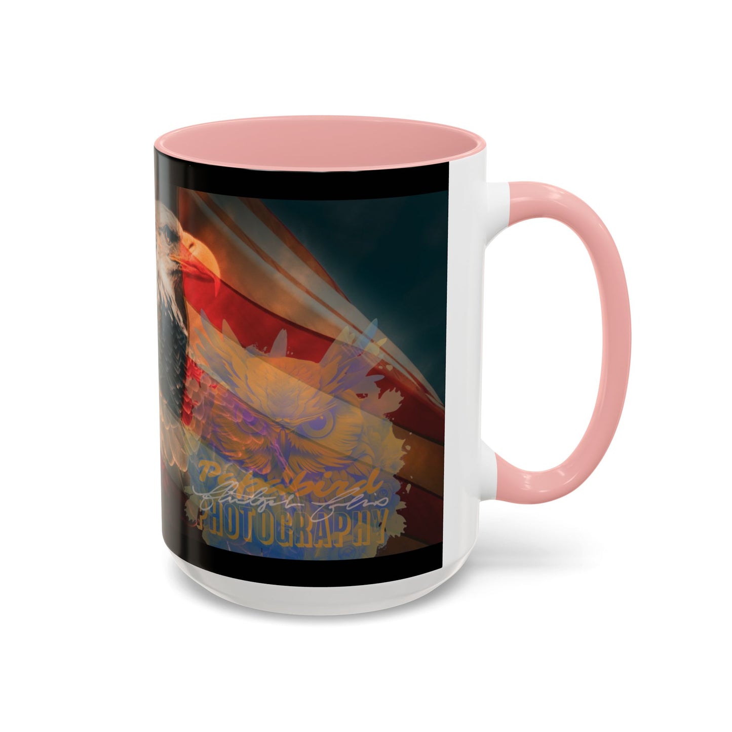 Bald Eagle Accent Coffee Mug - Nature Lover Gift, Wildlife Mug, Eco-Friendly Drinkware, Great for Home or Office