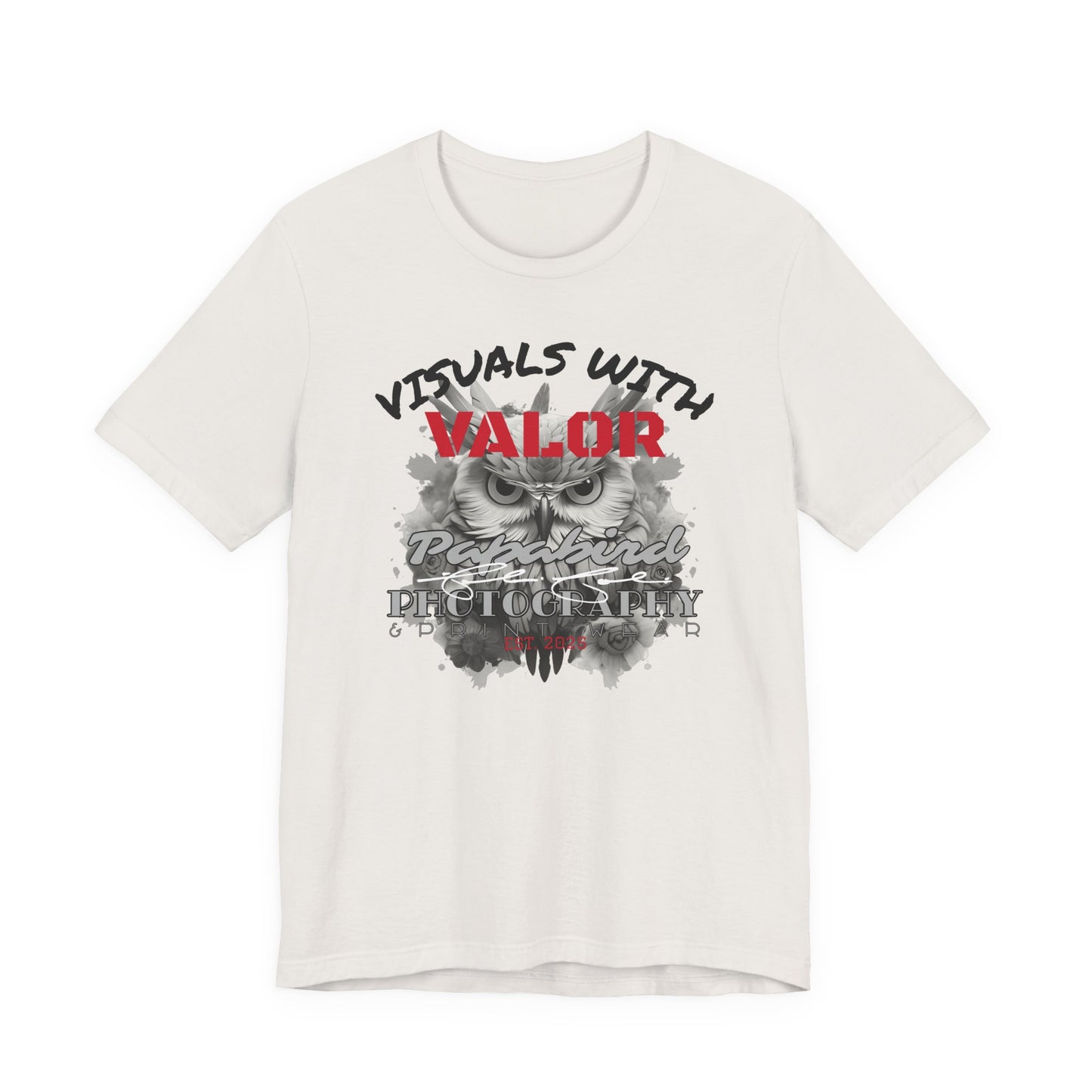 "Visuals with Valor" Graphic T-Shirt 1.1 "The Heart Behind Papabird Photography"