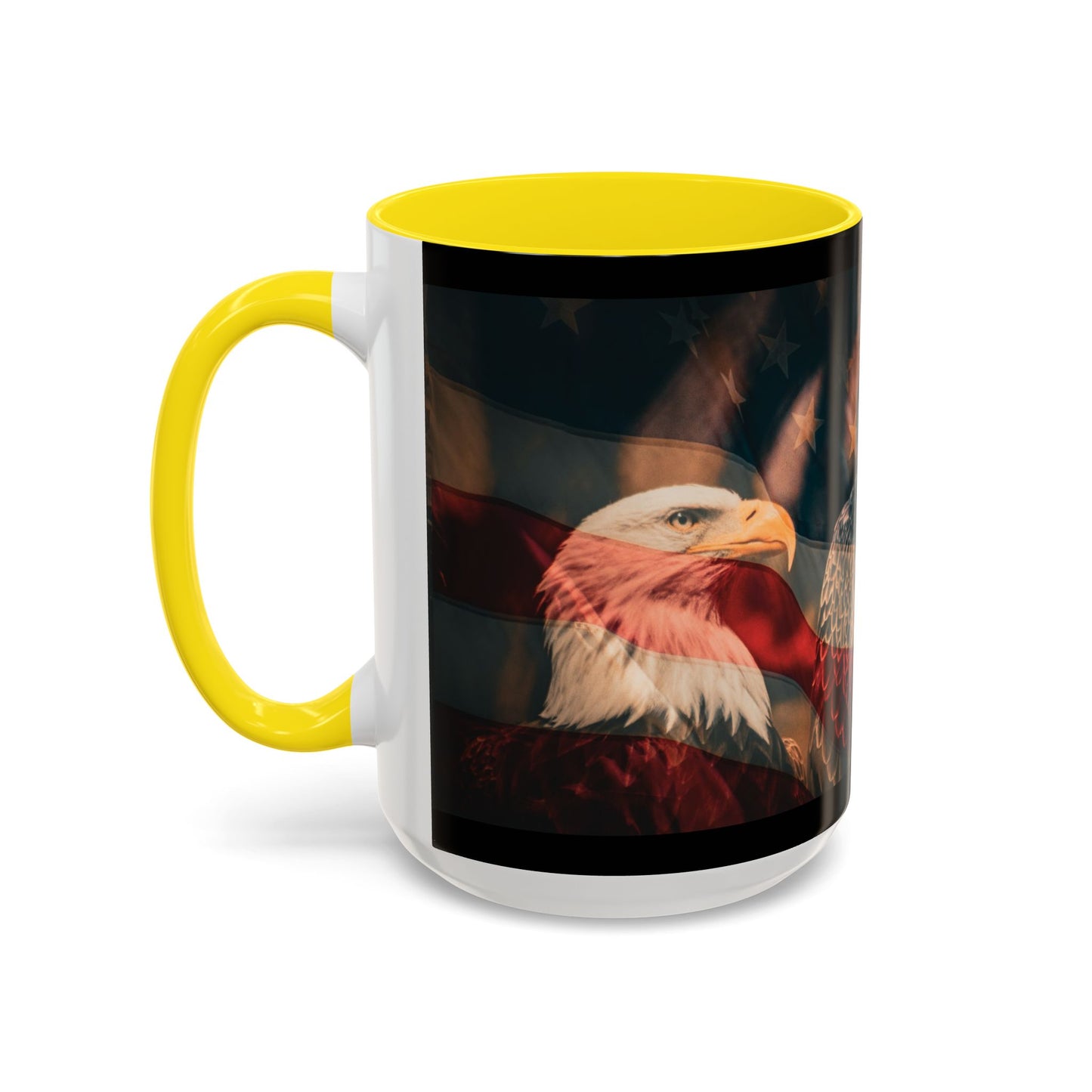 Bald Eagle Accent Coffee Mug - Nature Lover Gift, Wildlife Mug, Eco-Friendly Drinkware, Great for Home or Office