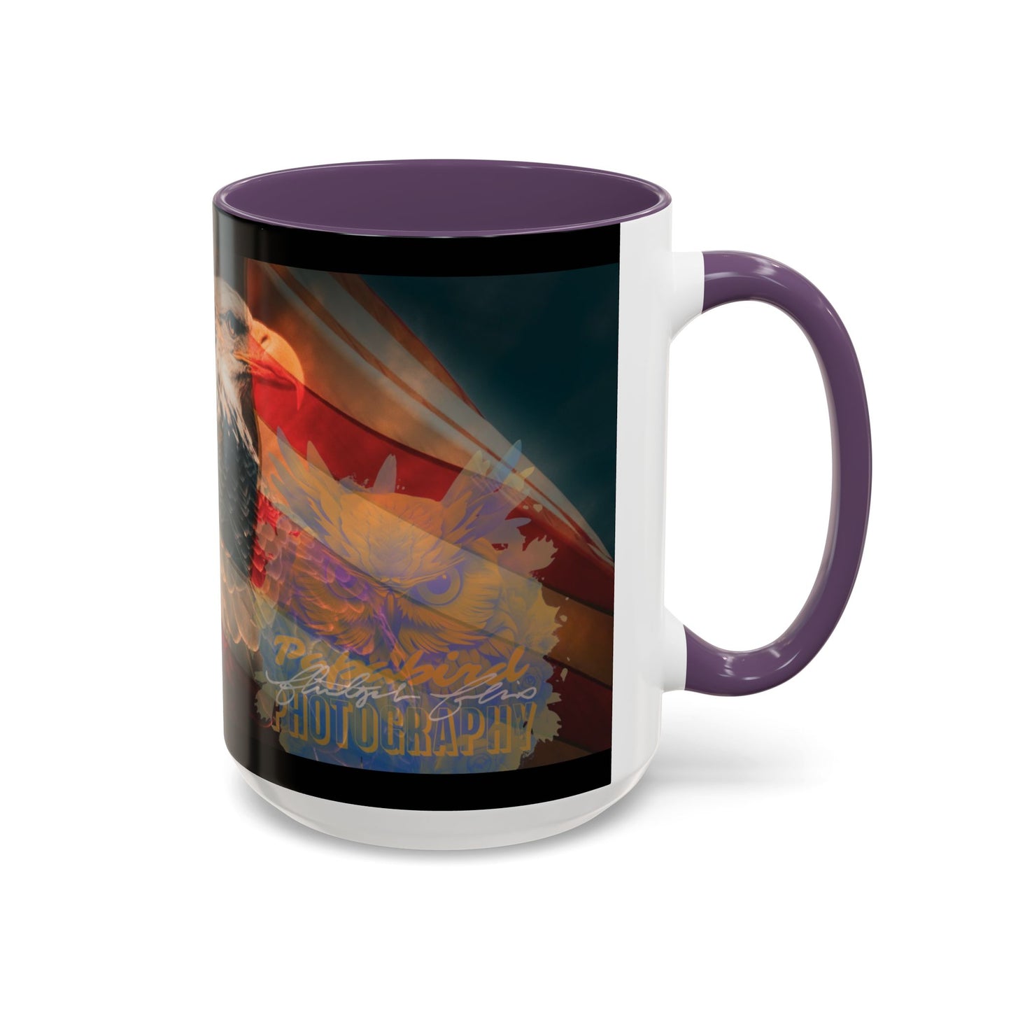 Bald Eagle Accent Coffee Mug - Nature Lover Gift, Wildlife Mug, Eco-Friendly Drinkware, Great for Home or Office