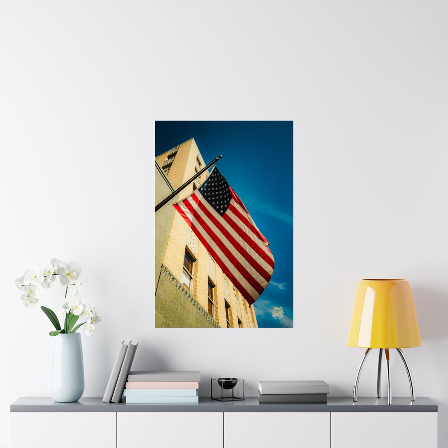 "Old Glory in the Sky" Photo Poster