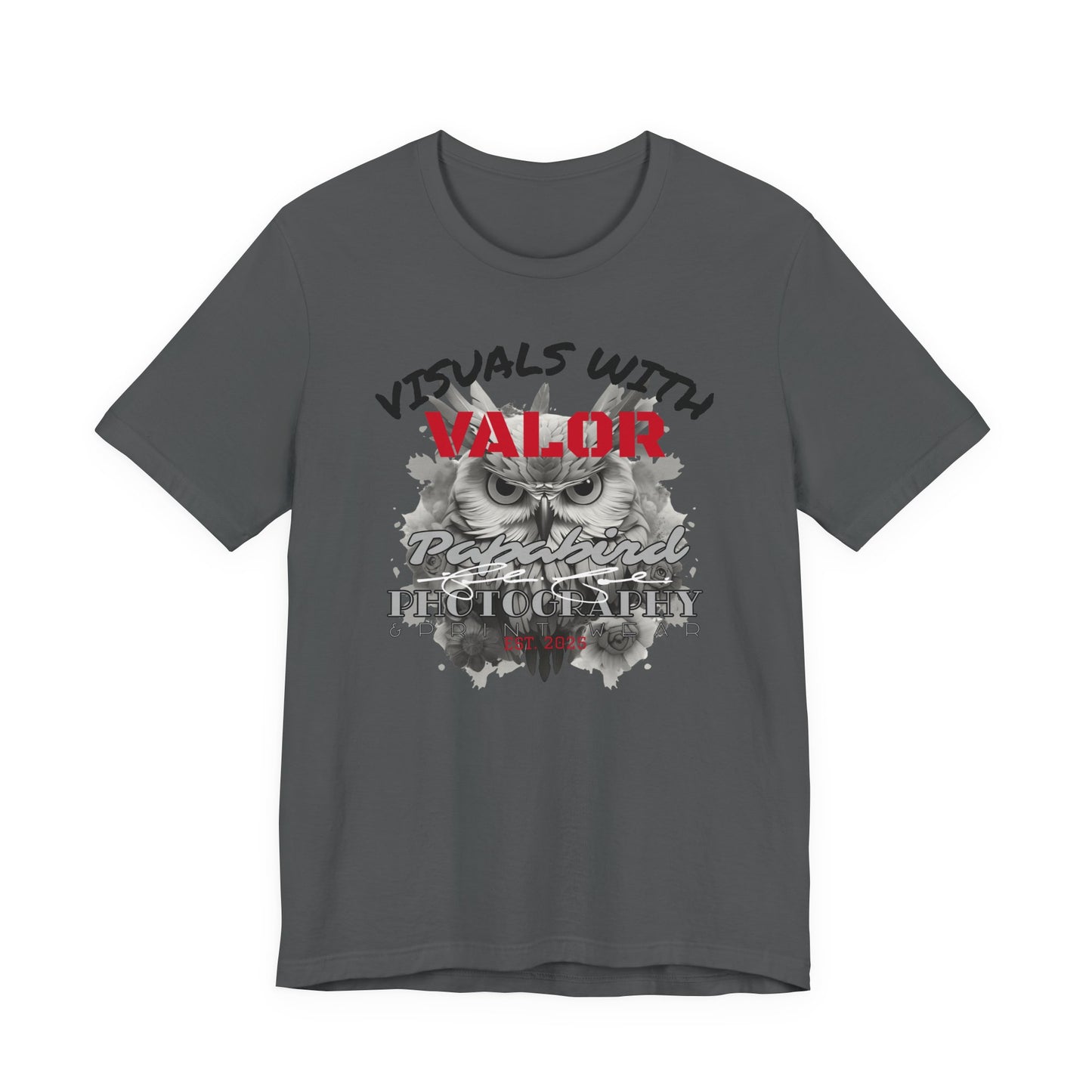"Visuals with Valor" Graphic T-Shirt 1.1 "The Heart Behind Papabird Photography"