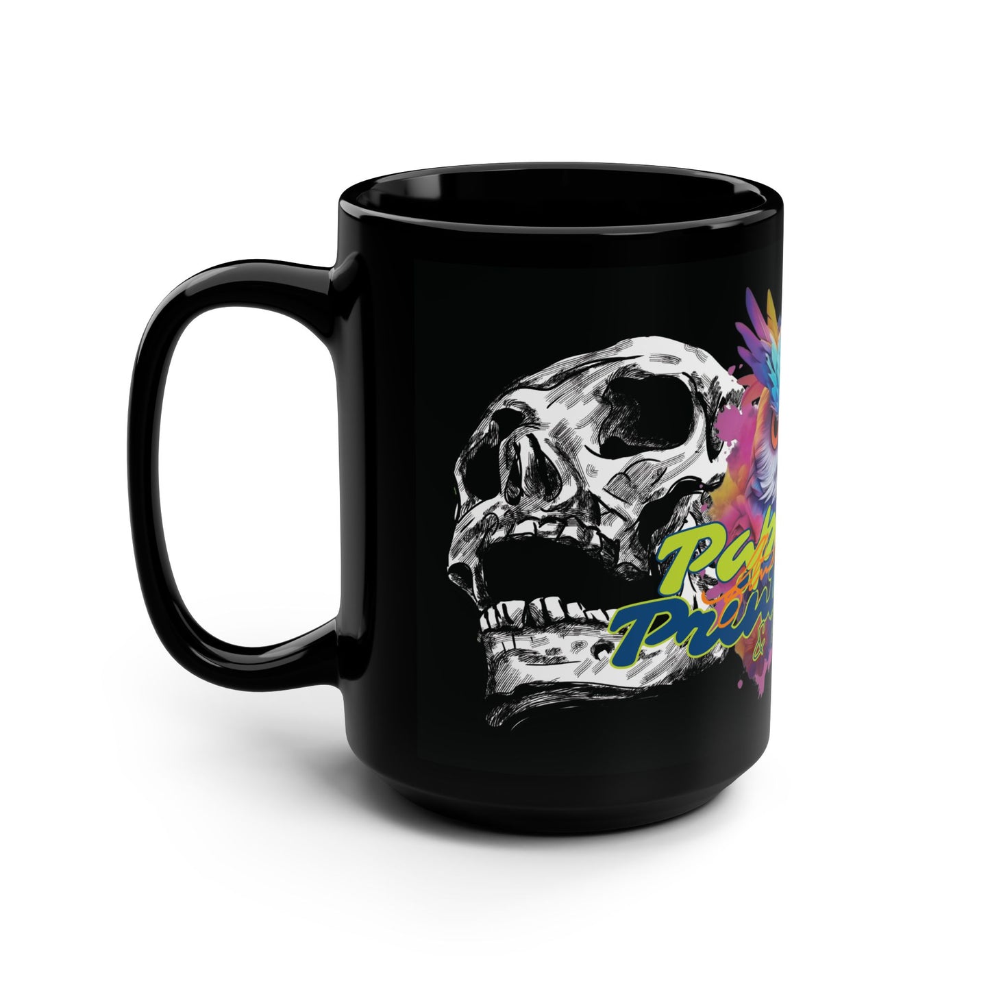 "Papabird Skull" 15oz Coffee Cup
