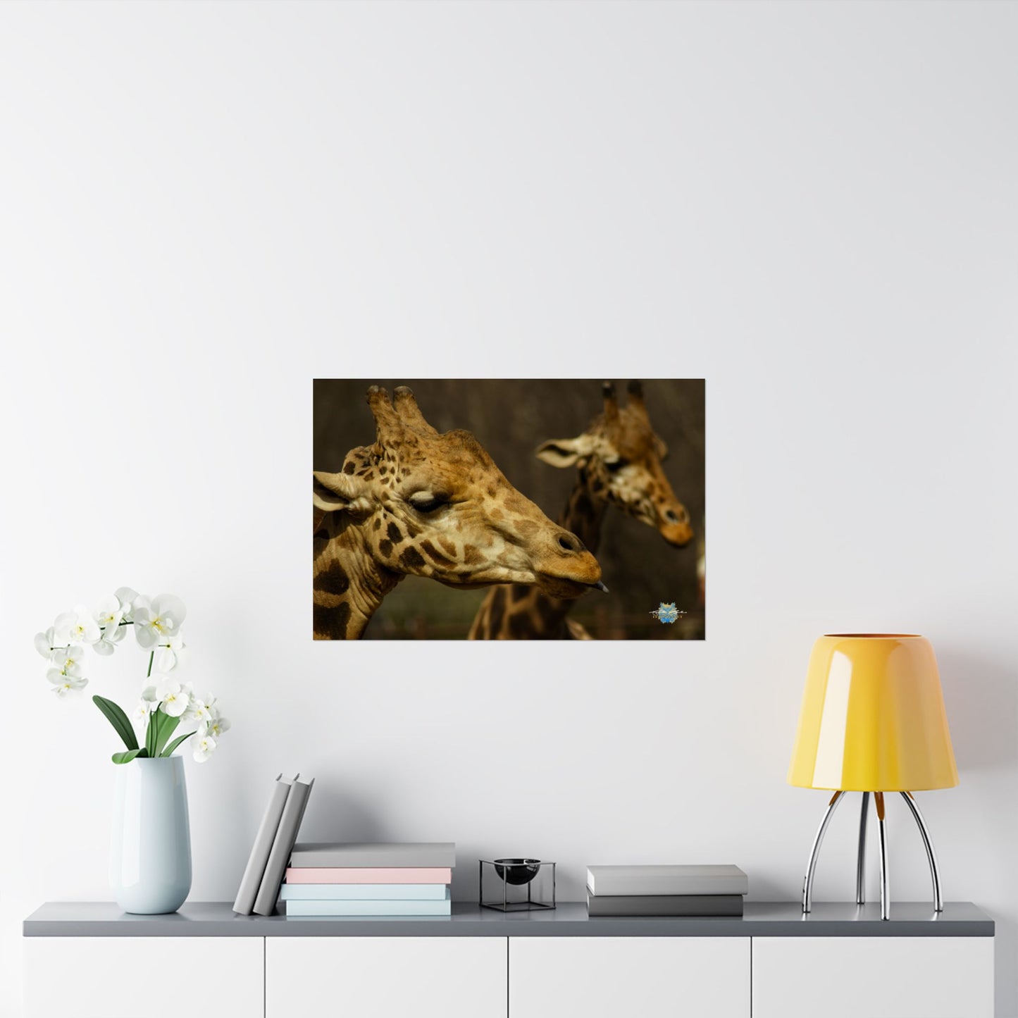 "Stickin’ Out – Giraffe Attitude" Photo Print - Framed