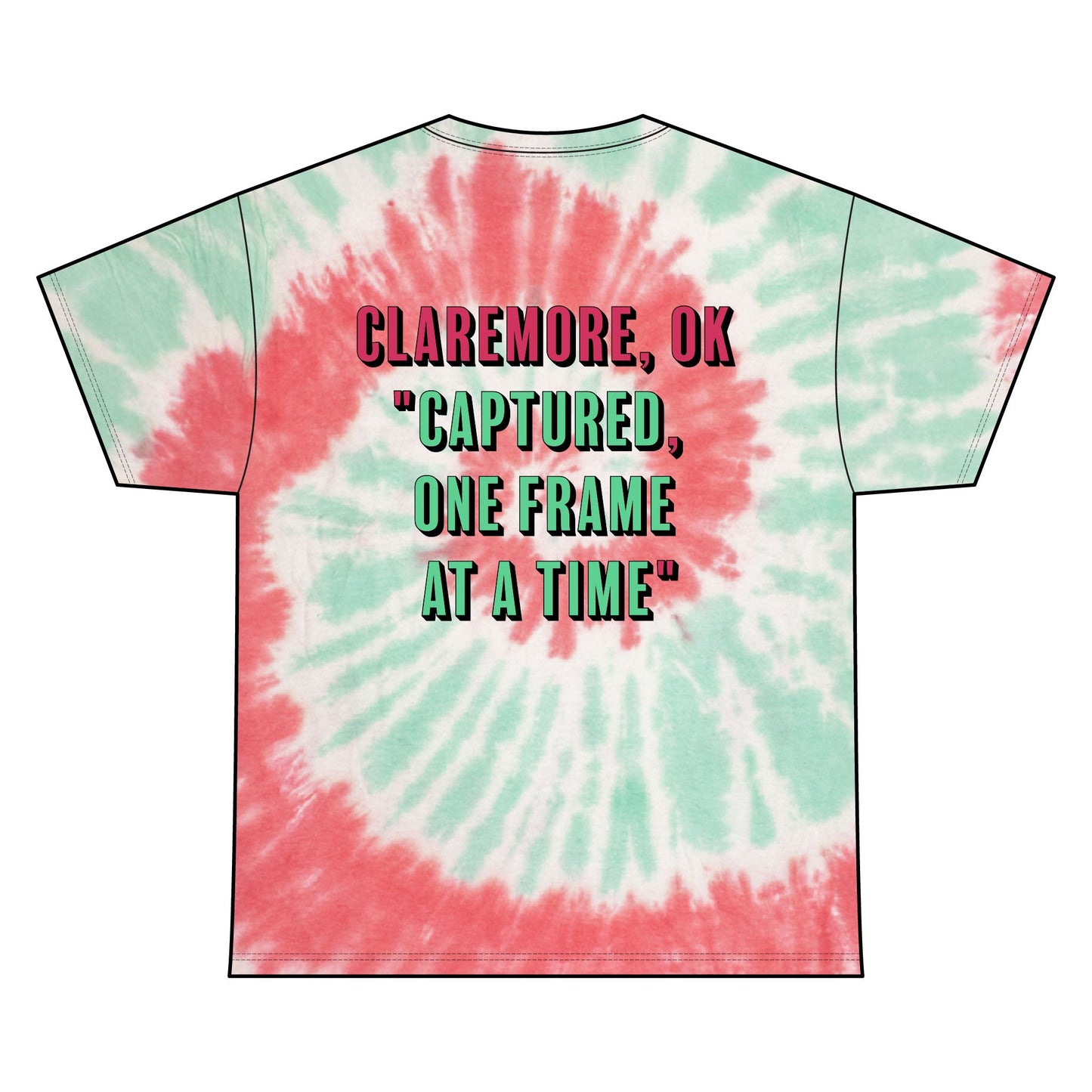 Papabird Photography "Your Town, Oklahoma" Tie Dye Graphic Tee