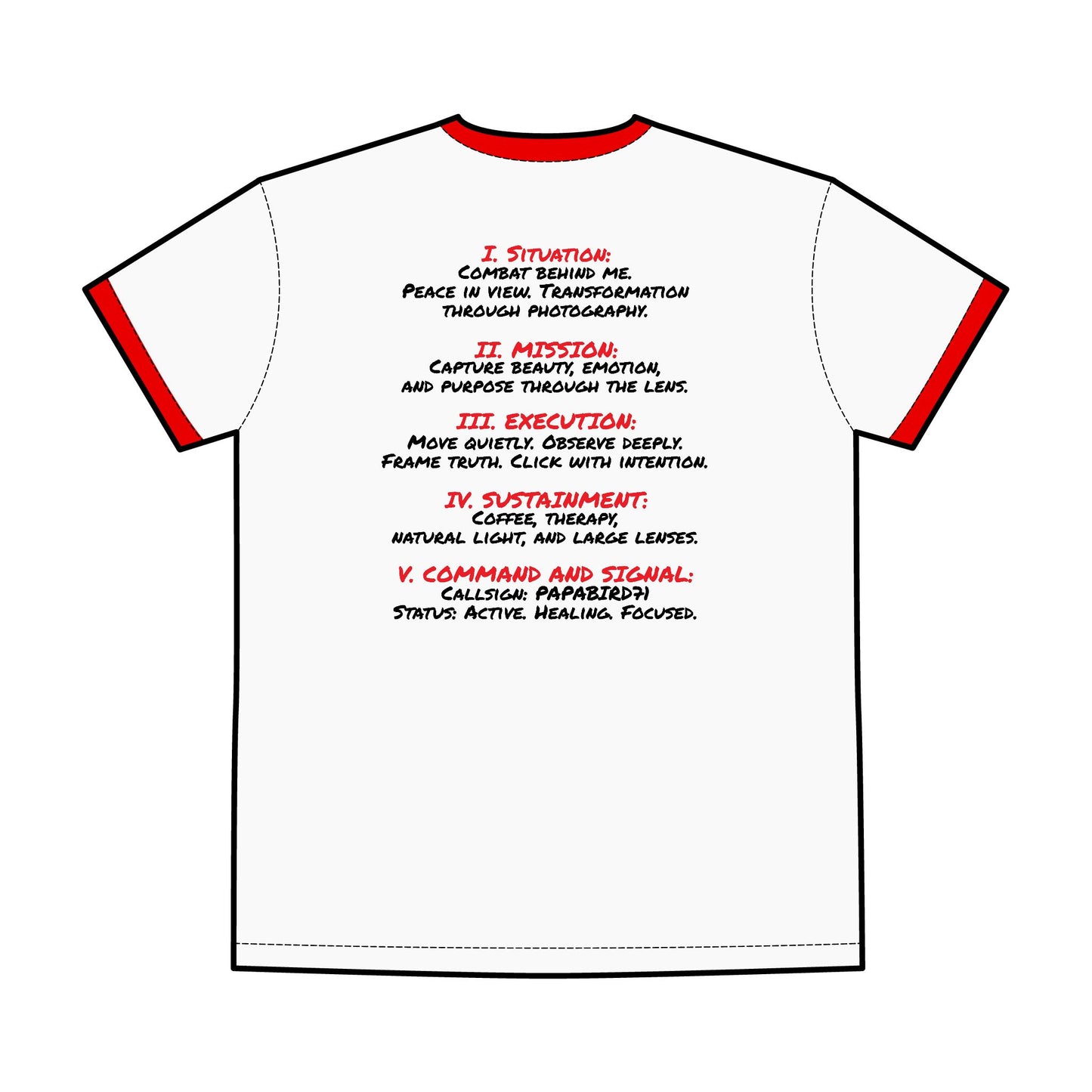 Papabird Photography Graphic Ringer Tee