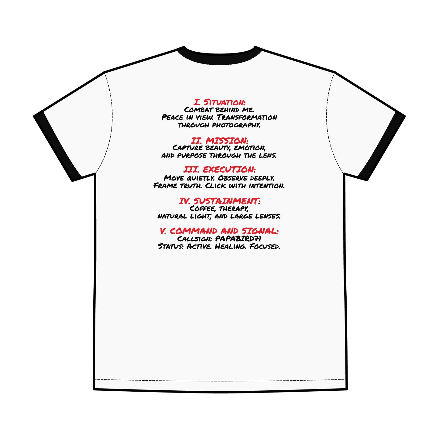 Papabird Photography Graphic Ringer Tee