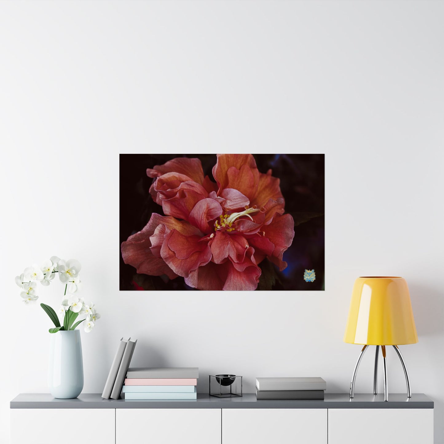 "Crimson Bloom" Photo Poster