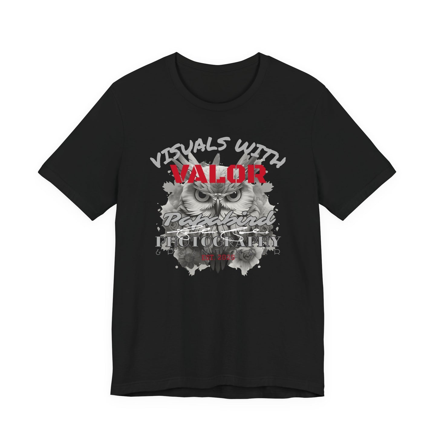 "Visuals with Valor" Graphic T-Shirt 1.1 "The Heart Behind Papabird Photography"