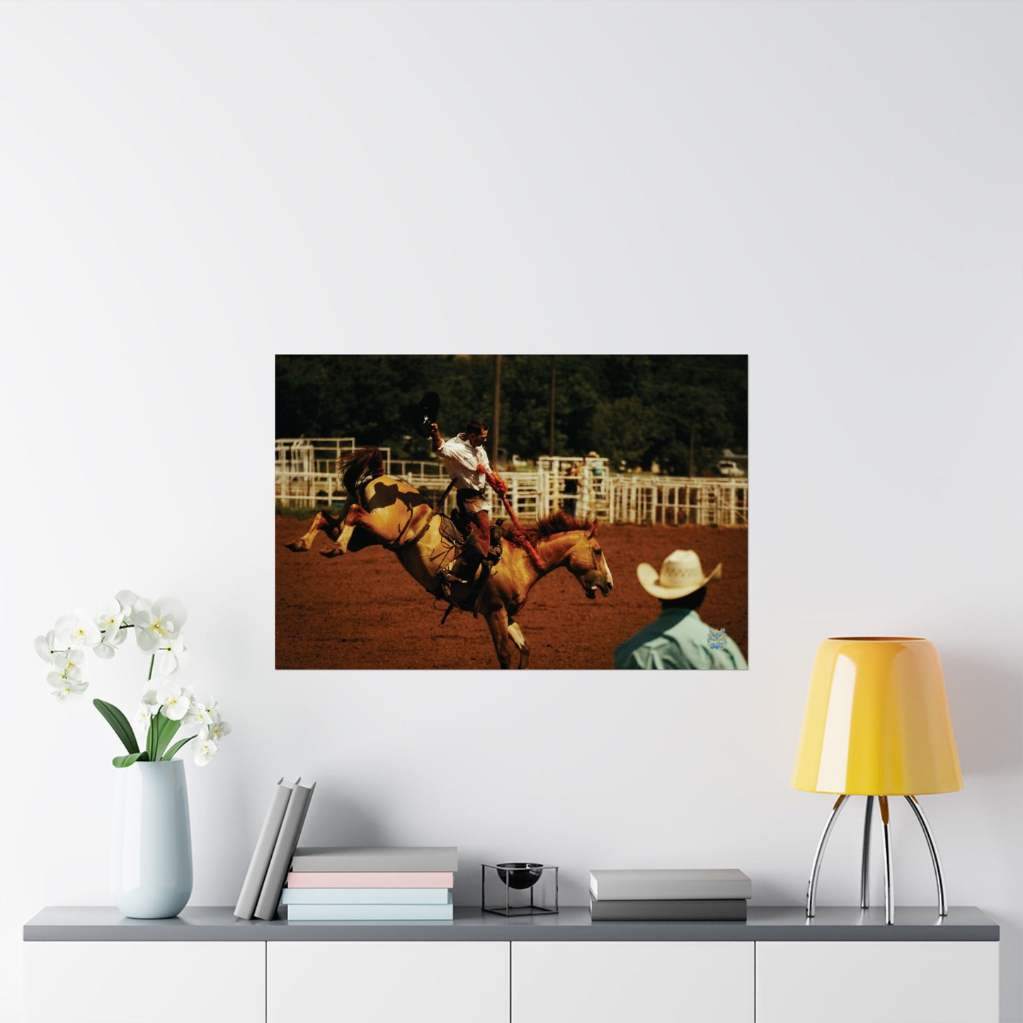 "Rodeo Bronc Rider" Photo Poster