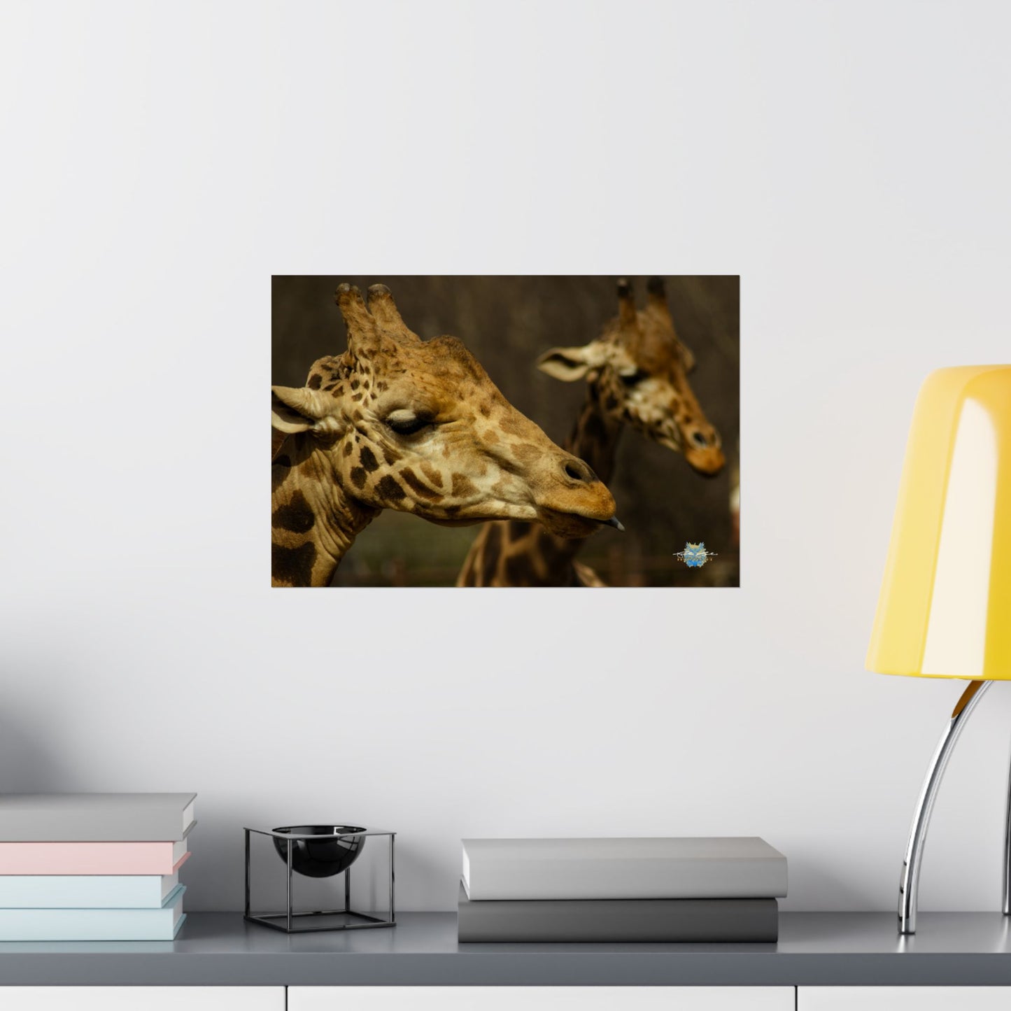 "Stickin’ Out – Giraffe Attitude" Photo Print - Framed