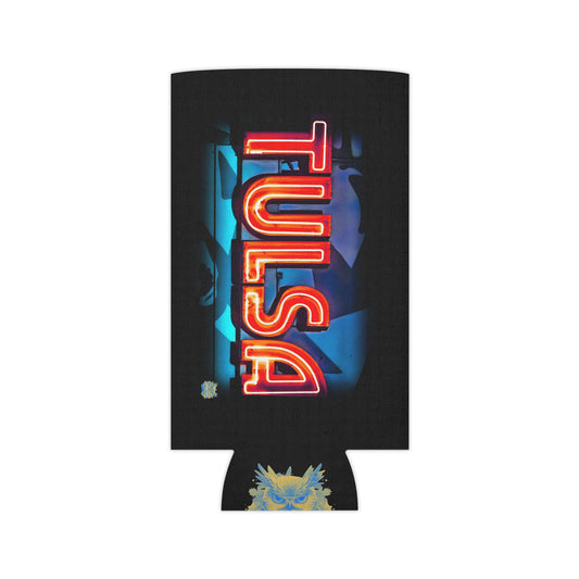 Tulsa Neon Can Cooler