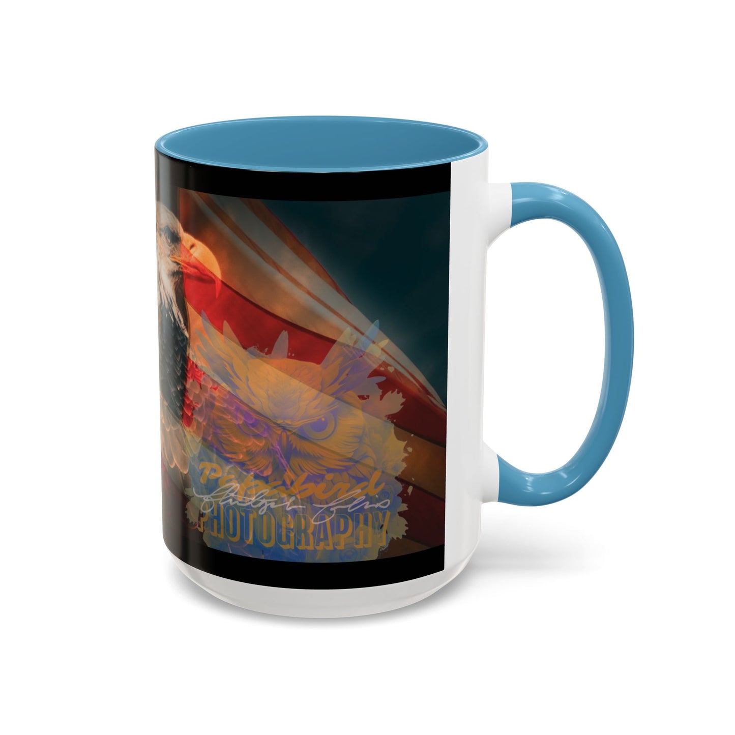 Bald Eagle Accent Coffee Mug - Nature Lover Gift, Wildlife Mug, Eco-Friendly Drinkware, Great for Home or Office
