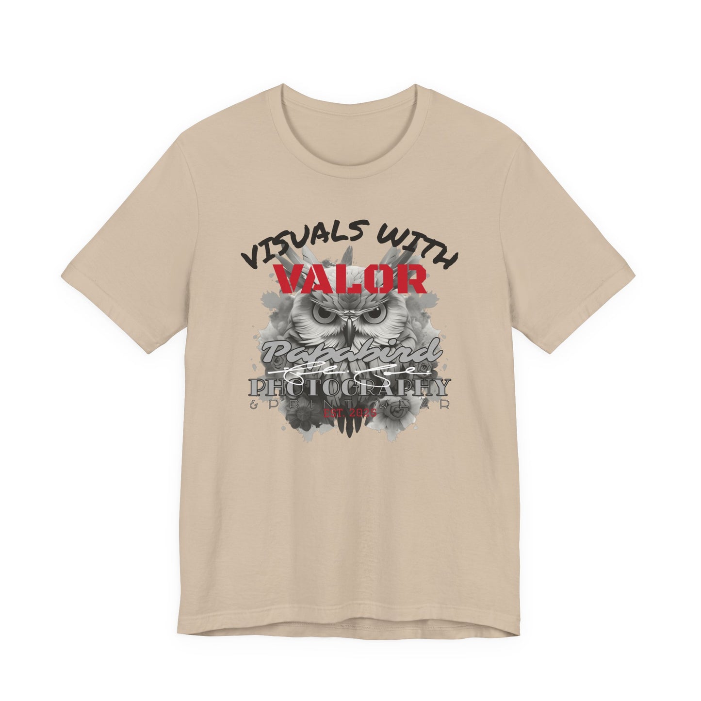 "Visuals with Valor" Graphic T-Shirt 1.1 "The Heart Behind Papabird Photography"