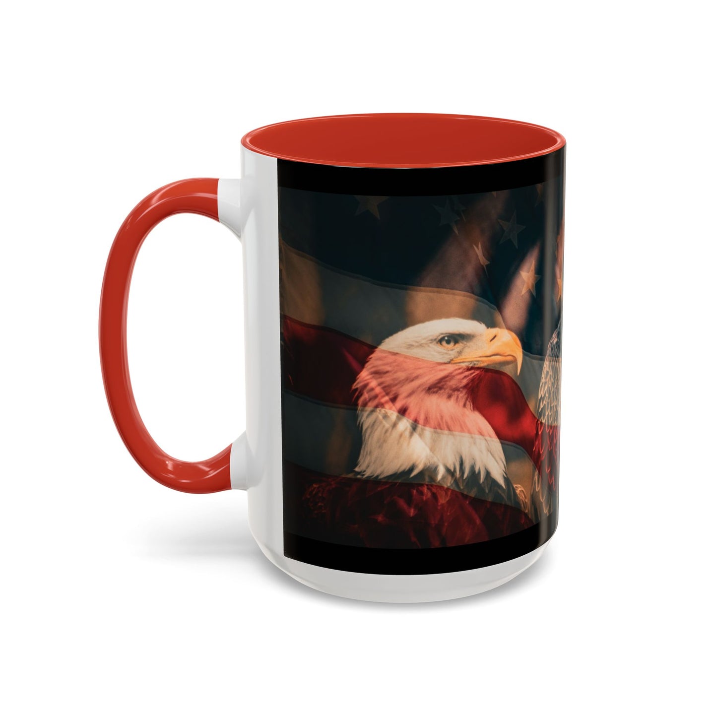 Bald Eagle Accent Coffee Mug - Nature Lover Gift, Wildlife Mug, Eco-Friendly Drinkware, Great for Home or Office
