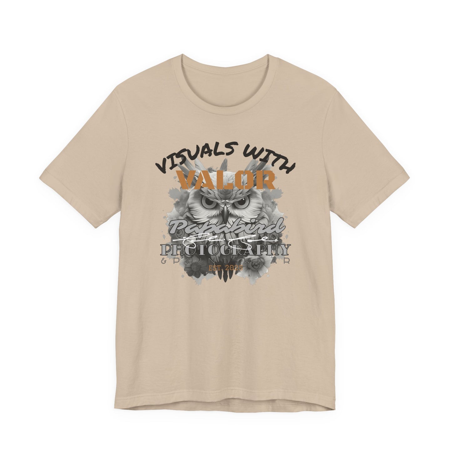 "Visuals with Valor" Graphic T-Shirt 2.0 "The Heart Behind Papabird Photography"