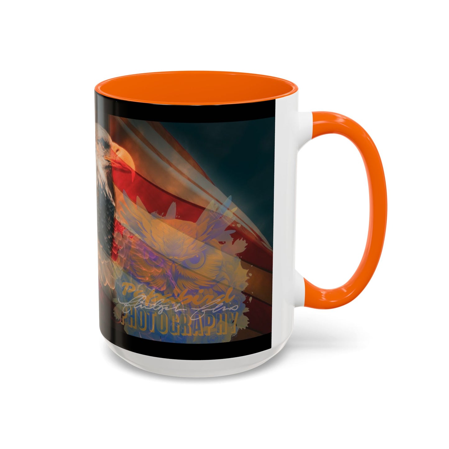 Bald Eagle Accent Coffee Mug - Nature Lover Gift, Wildlife Mug, Eco-Friendly Drinkware, Great for Home or Office
