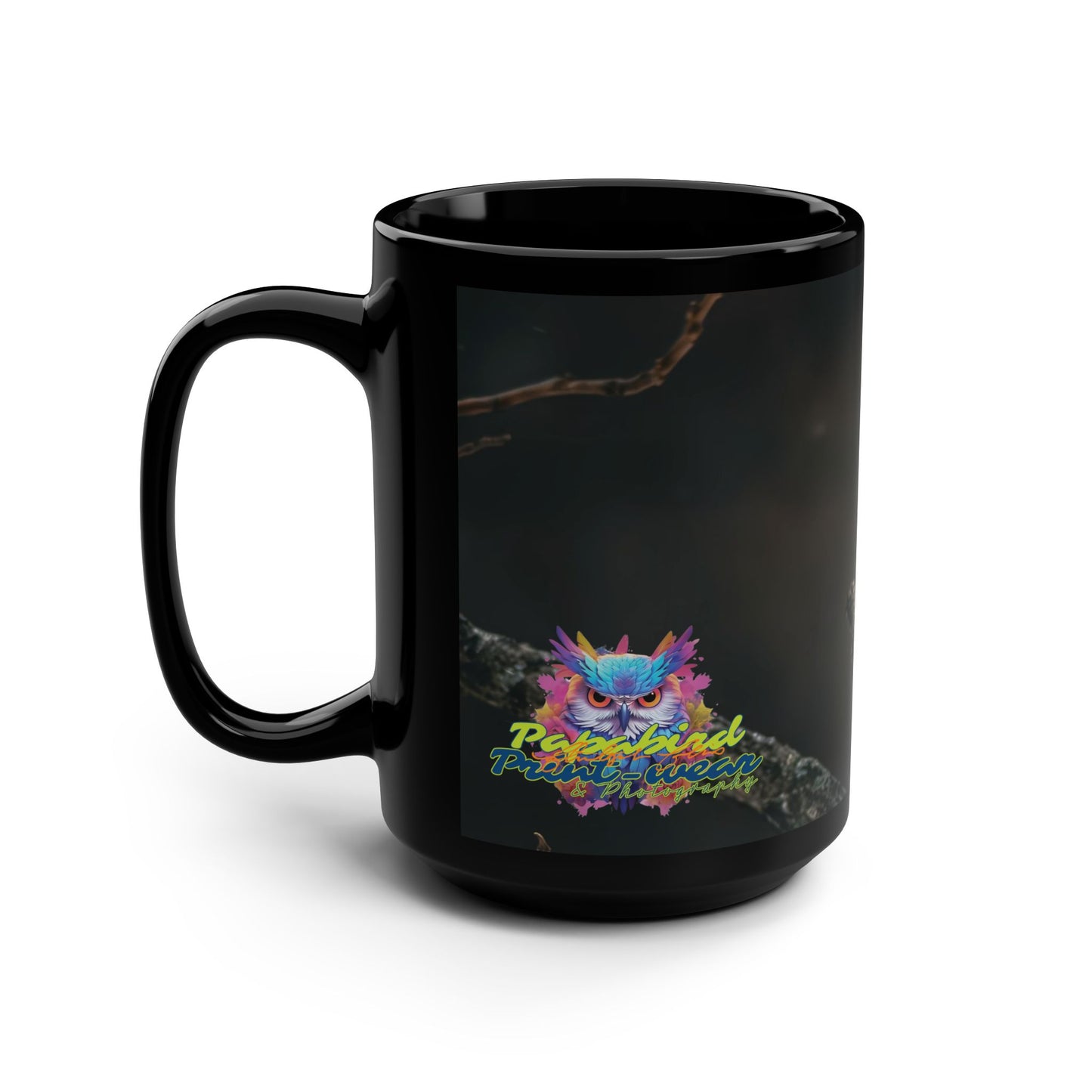 Cardinal Black Mug - 15oz Coffee Cup