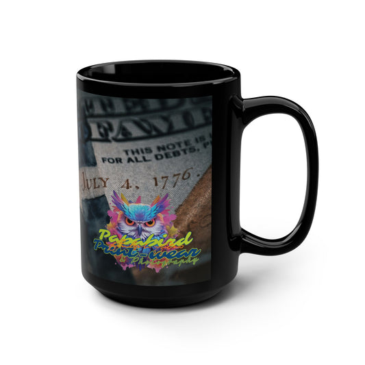 “July 4th, 1776 – The Eye of Freedom” 15oz Coffee Cup