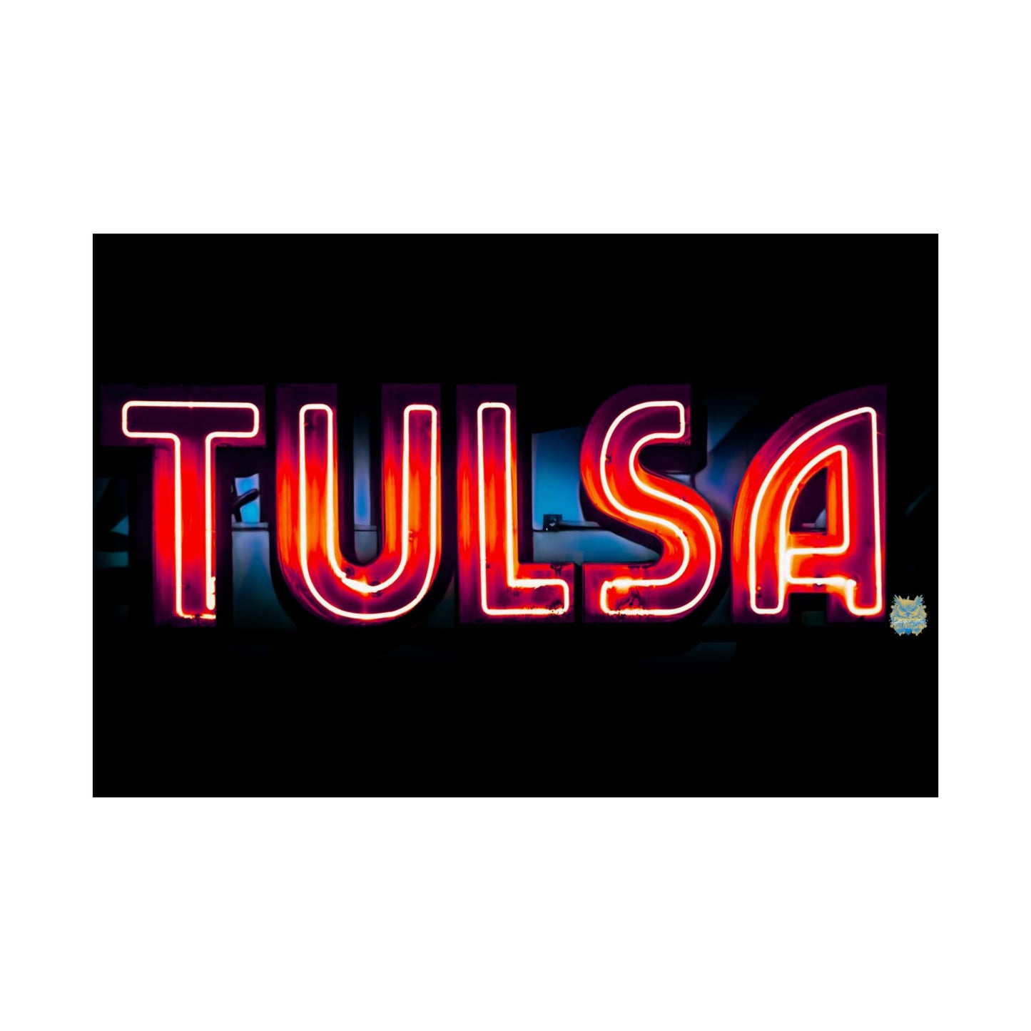 "Tulsa Glow" Photo Poster