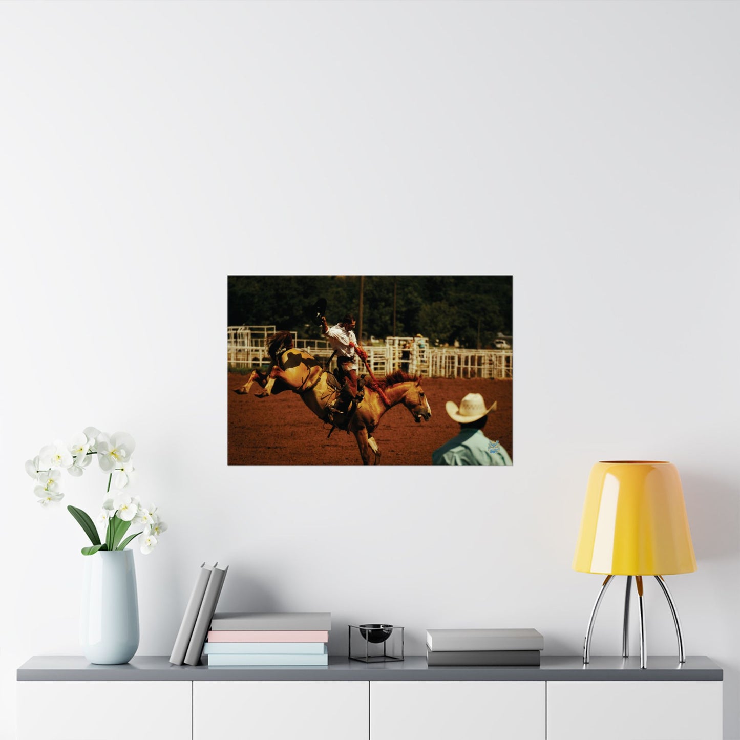 "Rodeo Bronc Rider" Photo Poster