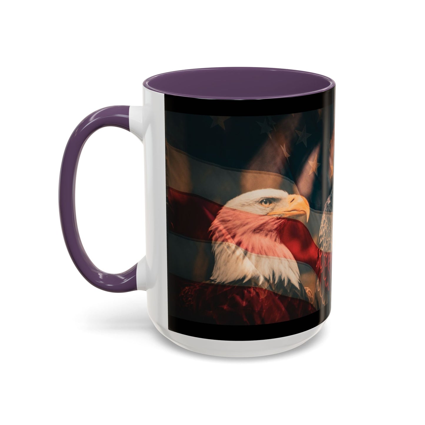 Bald Eagle Accent Coffee Mug - Nature Lover Gift, Wildlife Mug, Eco-Friendly Drinkware, Great for Home or Office