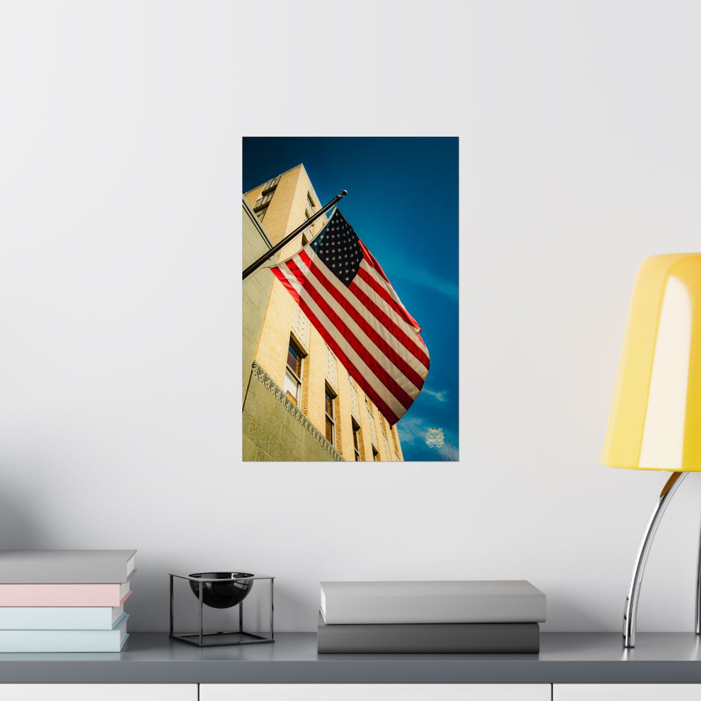 "Old Glory in the Sky" Photo Poster