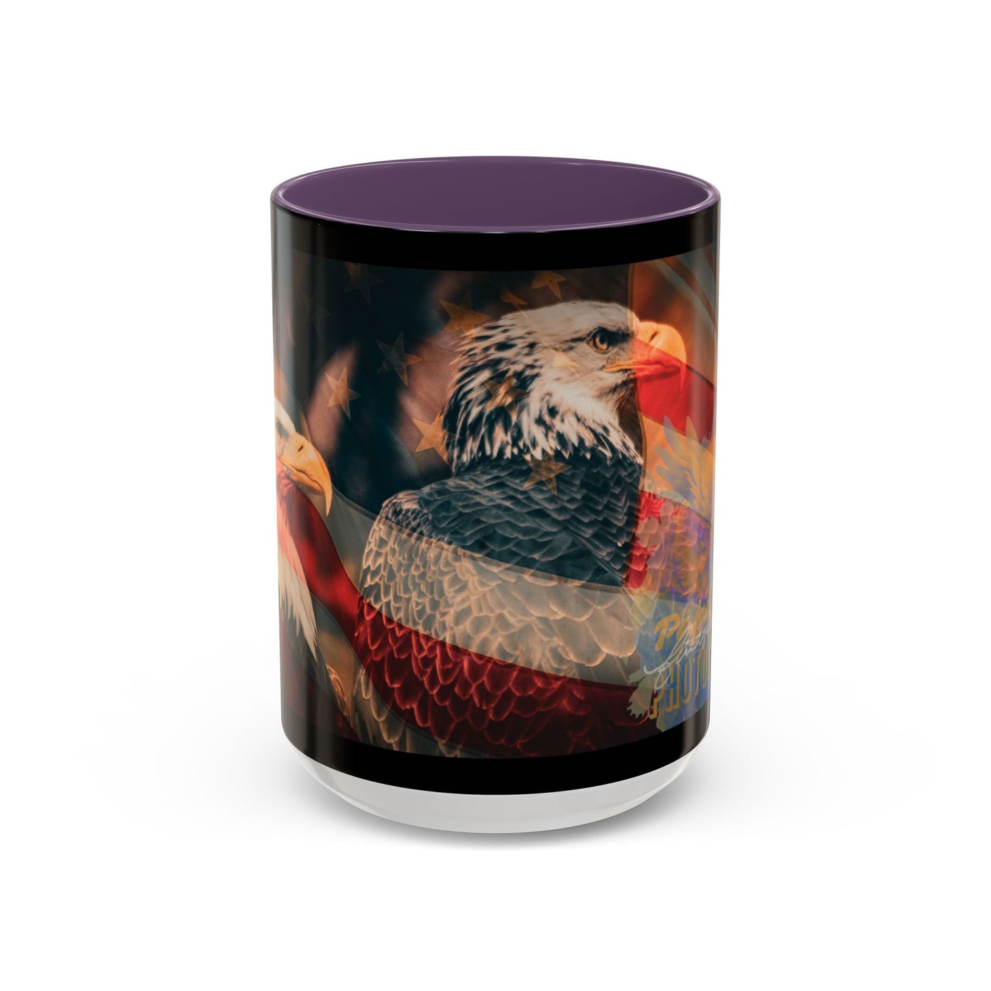 Bald Eagle Accent Coffee Mug - Nature Lover Gift, Wildlife Mug, Eco-Friendly Drinkware, Great for Home or Office