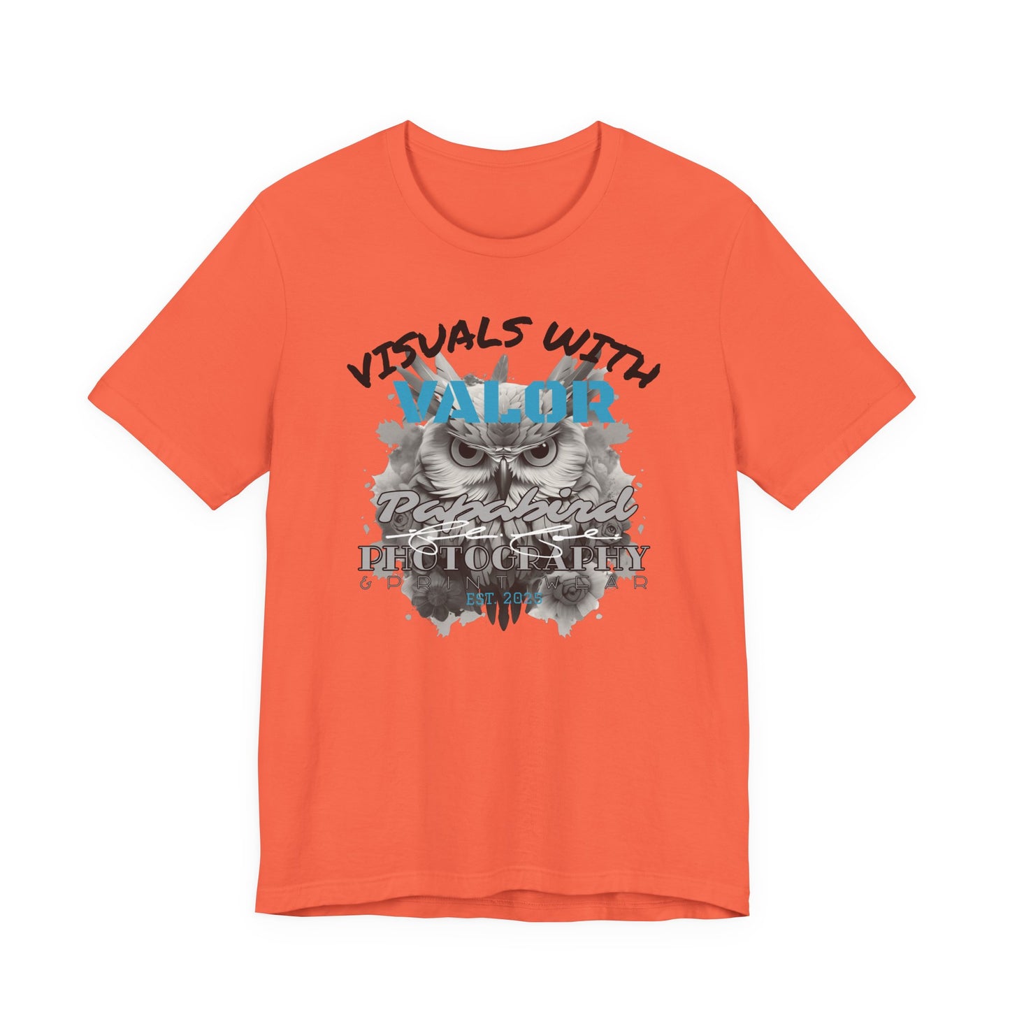 "Visuals with Valor" Graphic T-Shirt 2.0 "The Heart Behind Papabird Photography"