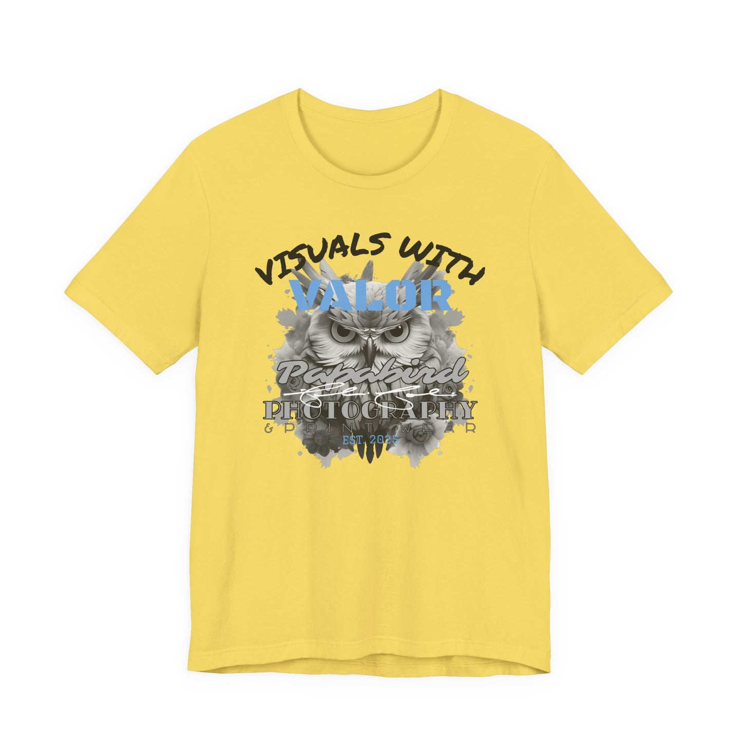 "Visuals with Valor" Graphic T-Shirt 2.0 "The Heart Behind Papabird Photography"