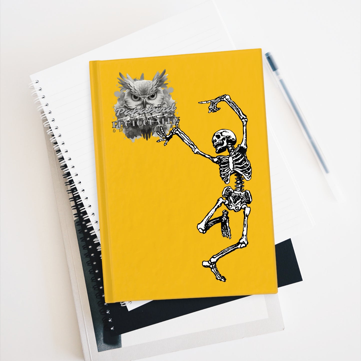 Dancing Skeleton Hardcover 150 page perforated Journal