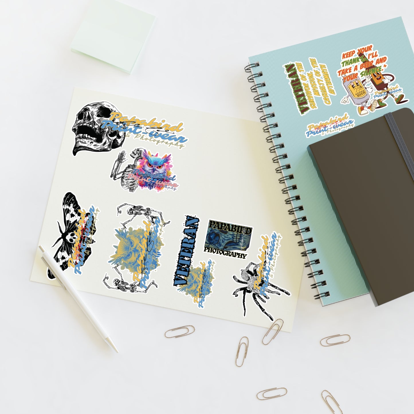 Vibrant Papabird Print-Wear and Photography Sticker Sheets