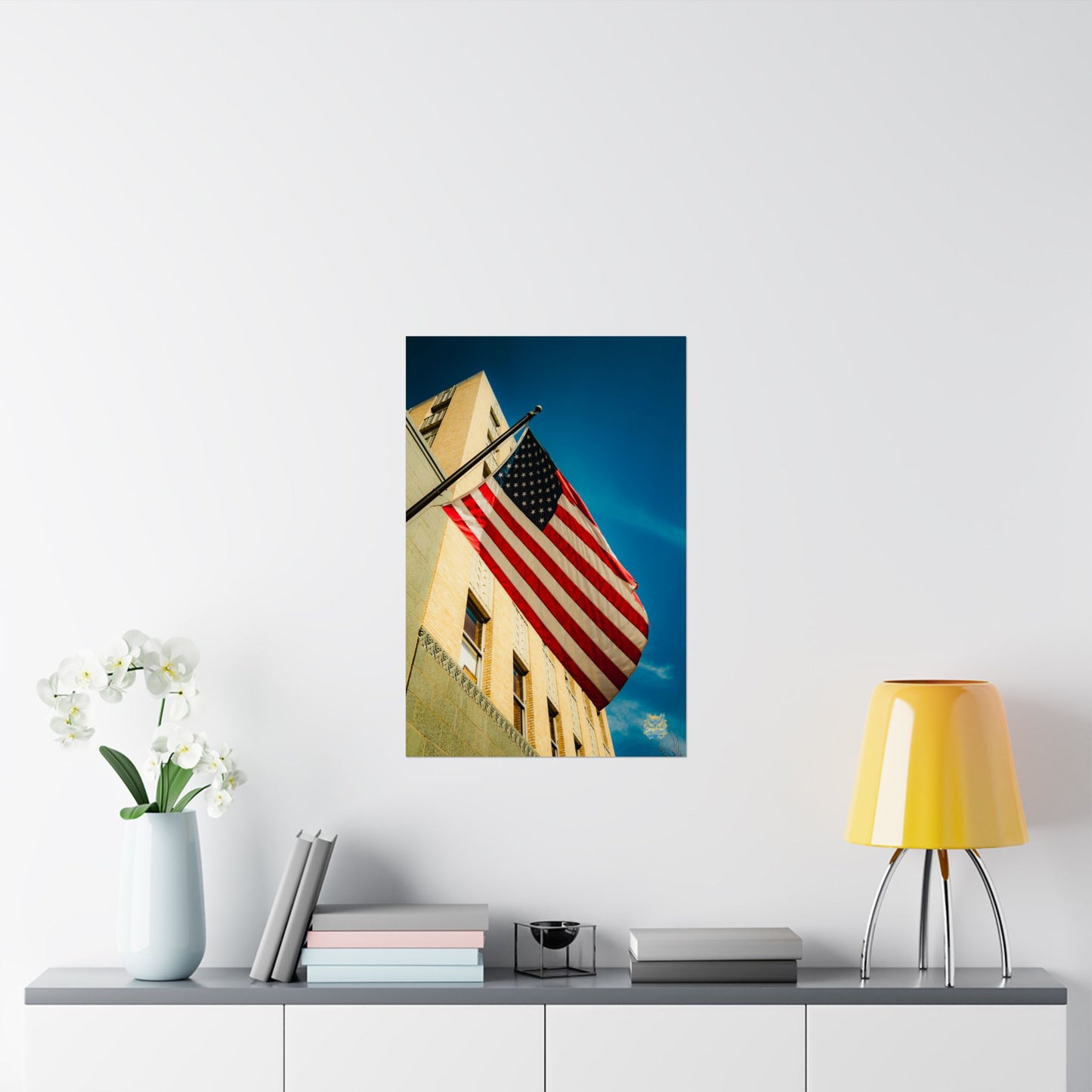 "Old Glory in the Sky" Photo Poster
