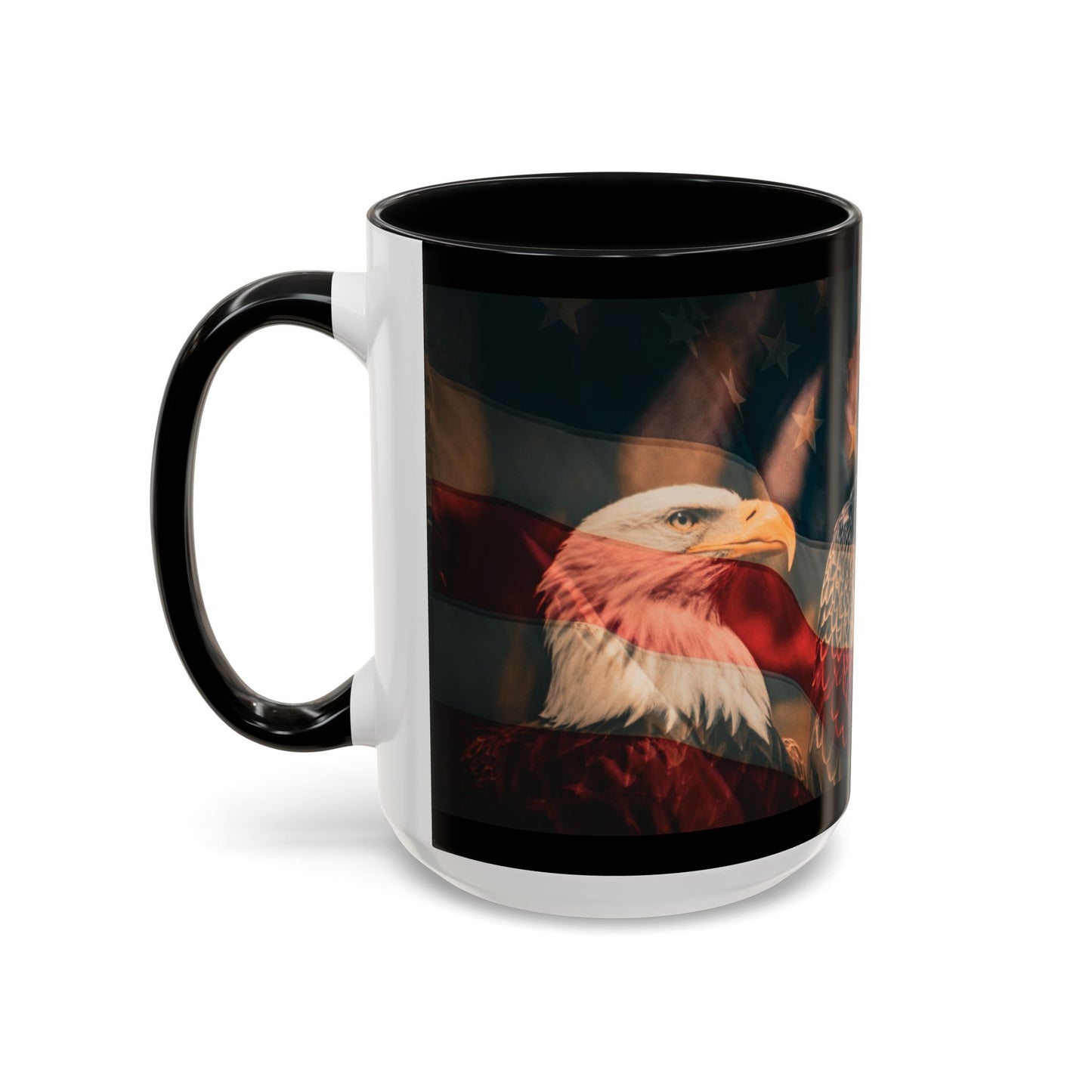 Bald Eagle Accent Coffee Mug - Nature Lover Gift, Wildlife Mug, Eco-Friendly Drinkware, Great for Home or Office
