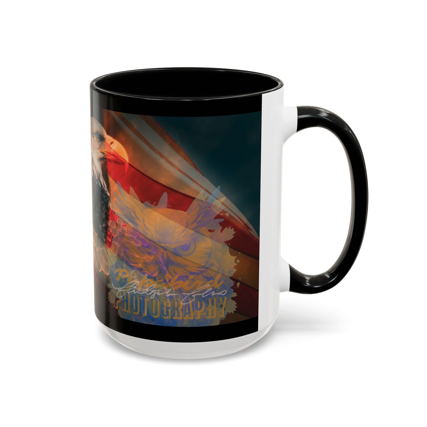 Bald Eagle Accent Coffee Mug - Nature Lover Gift, Wildlife Mug, Eco-Friendly Drinkware, Great for Home or Office
