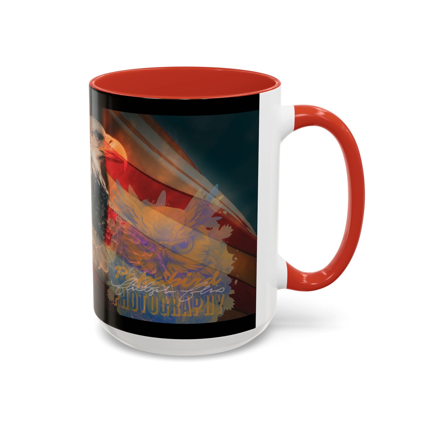 Bald Eagle Accent Coffee Mug - Nature Lover Gift, Wildlife Mug, Eco-Friendly Drinkware, Great for Home or Office