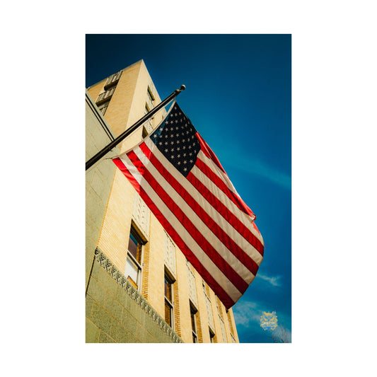 "Old Glory in the Sky" Photo Poster