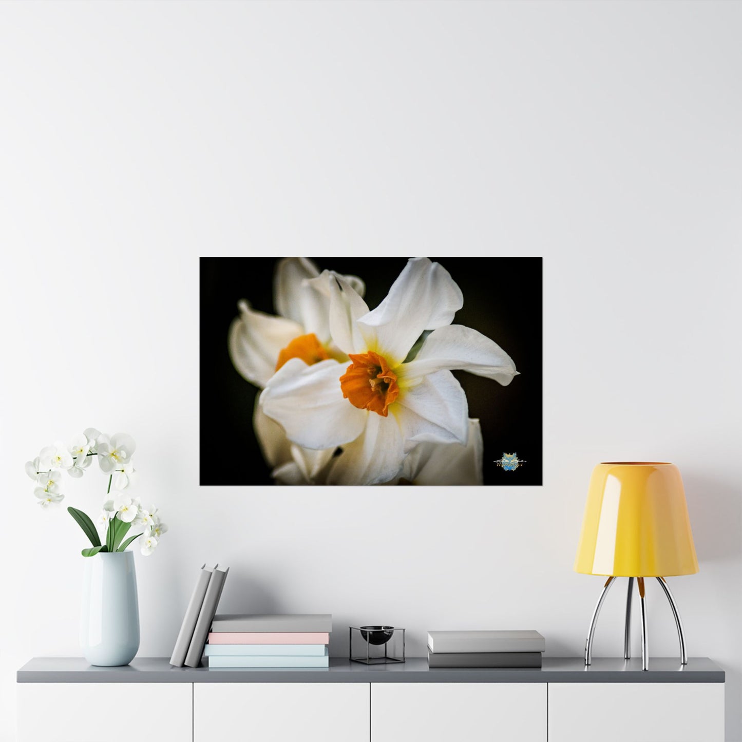 "Whisper of Spring" Narcissus Floral Photo Poster