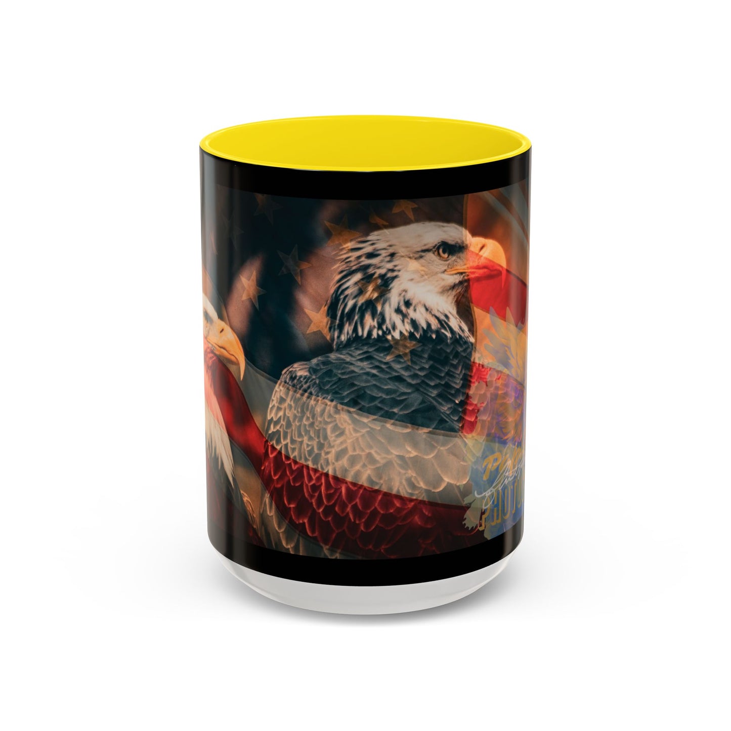 Bald Eagle Accent Coffee Mug - Nature Lover Gift, Wildlife Mug, Eco-Friendly Drinkware, Great for Home or Office