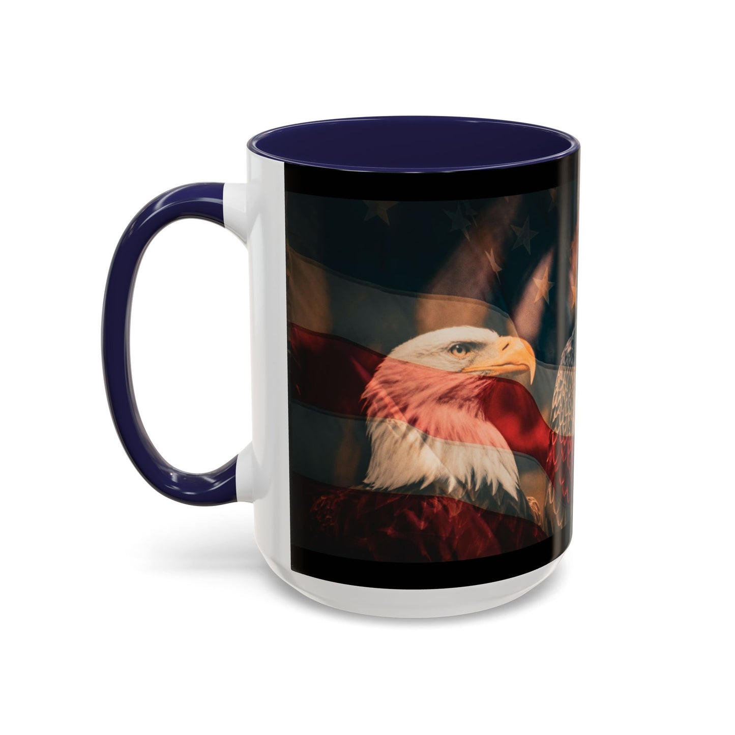 Bald Eagle Accent Coffee Mug - Nature Lover Gift, Wildlife Mug, Eco-Friendly Drinkware, Great for Home or Office
