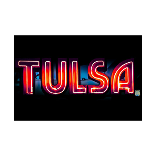 "Tulsa Glow" Photo Poster